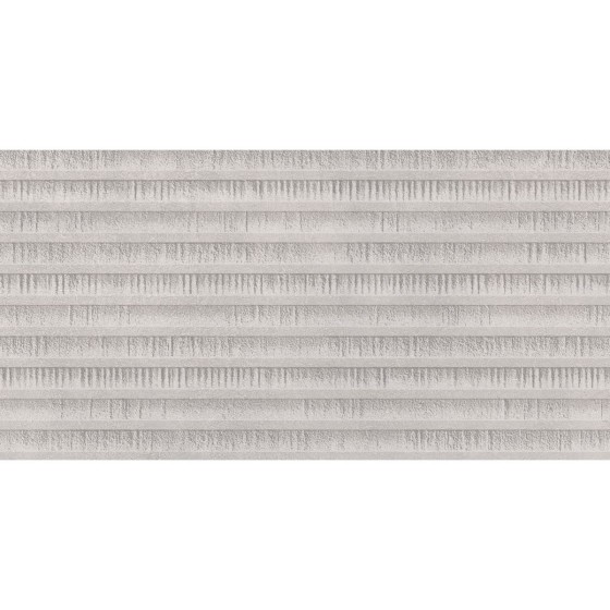 Uptown Gris Ribbed Decor Ceramic Wall Tile 310x610mm